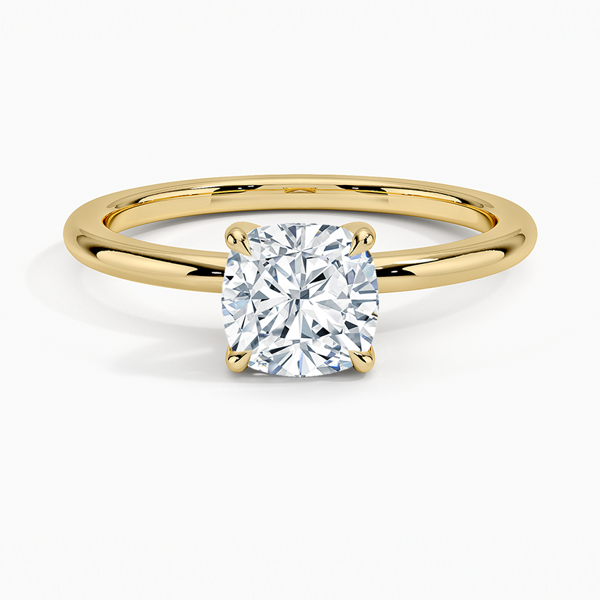 1 1/4 Cushion Lab Grown Diamond Solitaire Ring