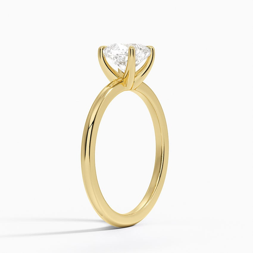 1 1/4 Cushion Lab Grown Diamond Solitaire Ring