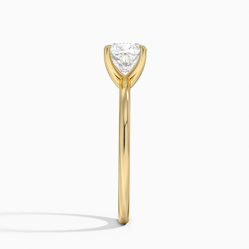 1 1/4 Cushion Lab Grown Diamond Solitaire Ring