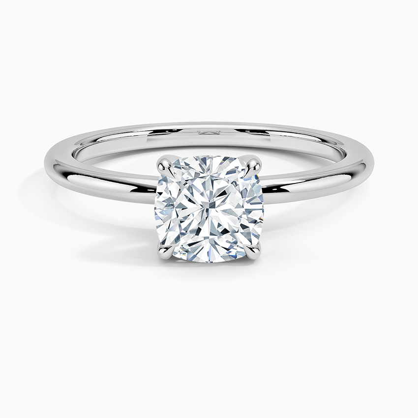 1 1/4 Cushion Lab Grown Diamond Solitaire Ring
