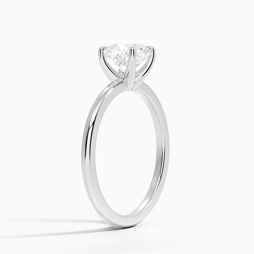 1 1/4 Cushion Lab Grown Diamond Solitaire Ring