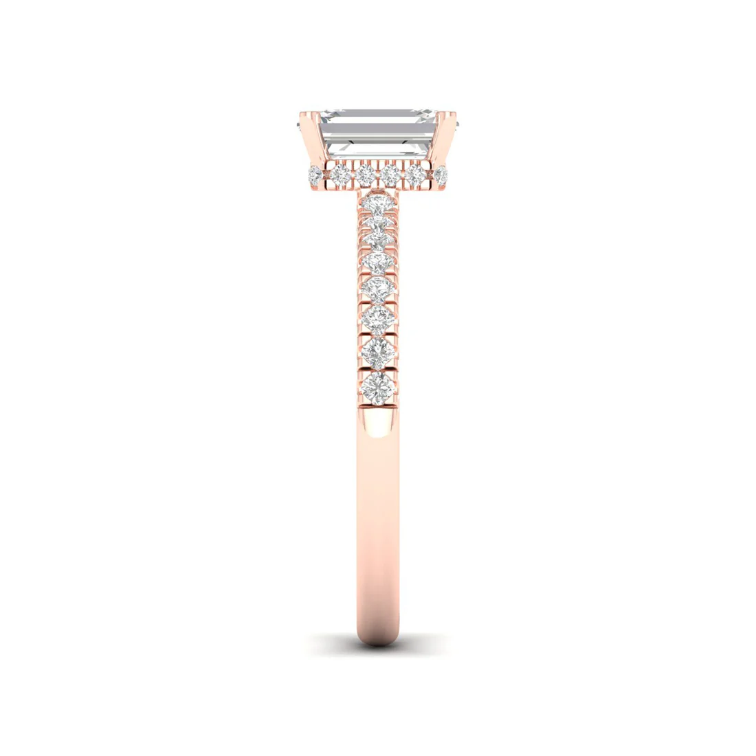 1 CTW Radiant Cut Lab Grown Diamond Engagement Ring