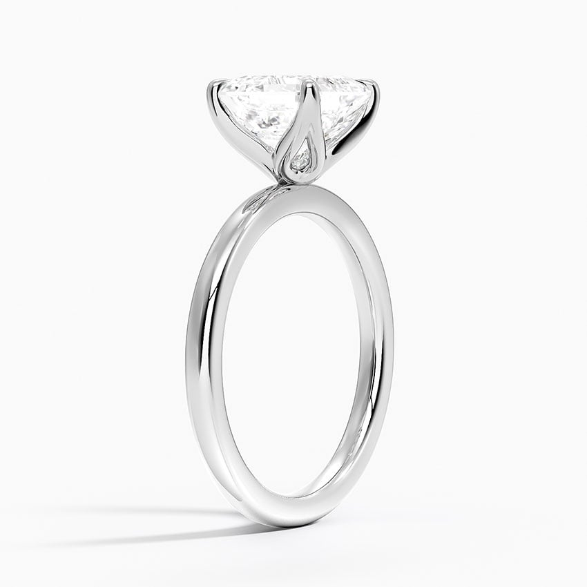 3 CT Asscher Lab Grown Diamond Gold Perfect Fit Solitaire Ring