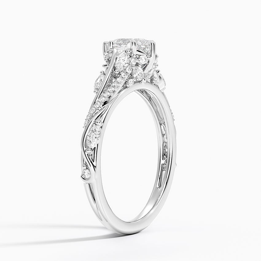 1/2 CT Pear Cut Rose Gold Lab-Grown Diamond Engagement Ring
