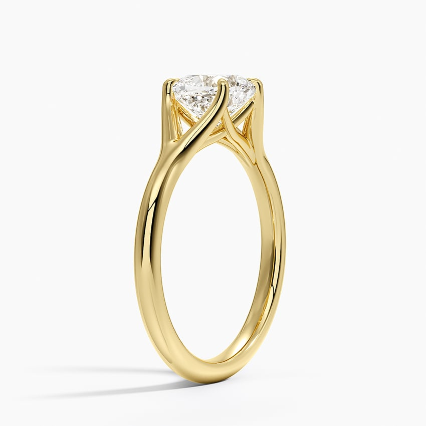 1 1/4 CT Cushion Lab Grown Diamond Solitaire Ring