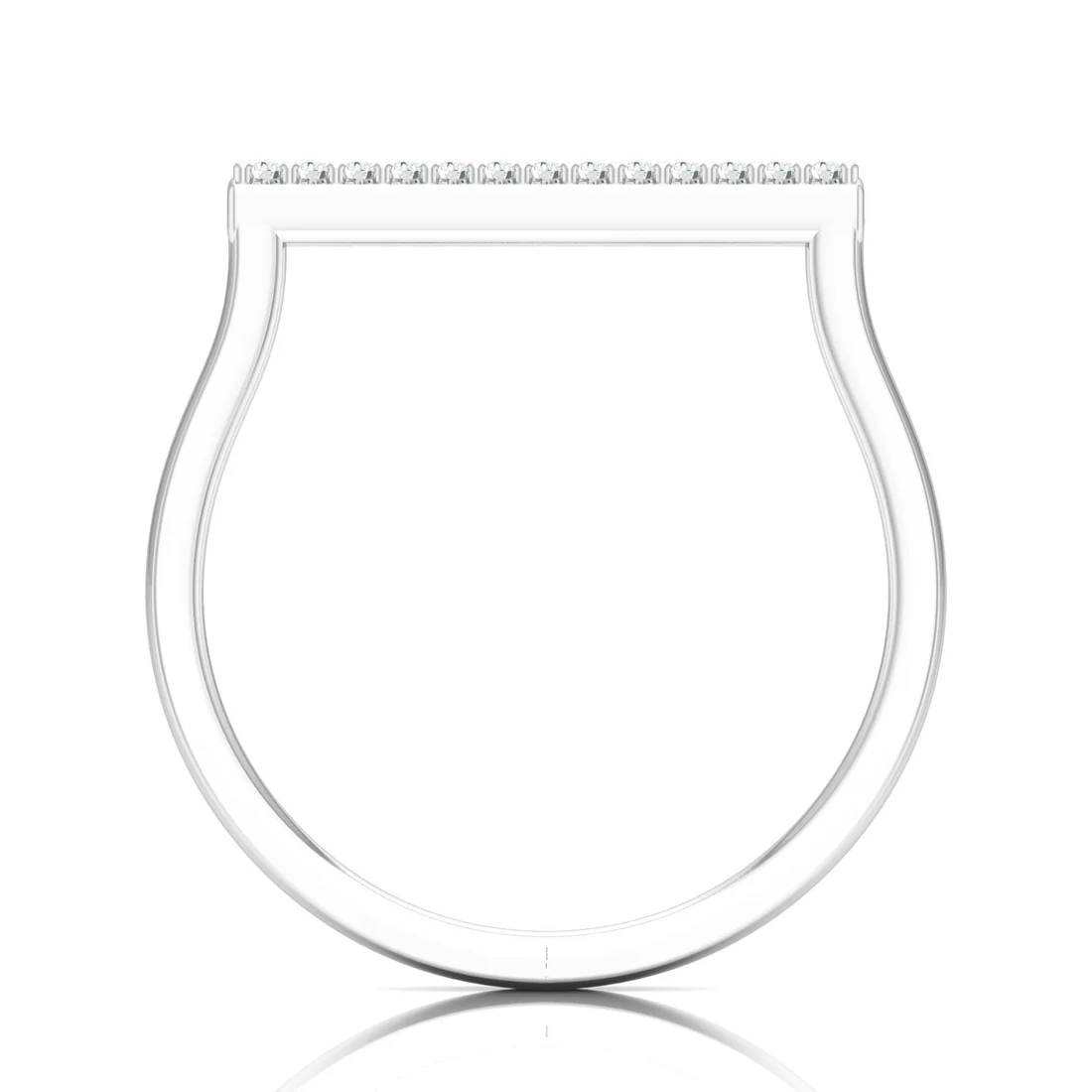 0.065Ctw Bar Fashion Lab Grown Diamond Wedding Band