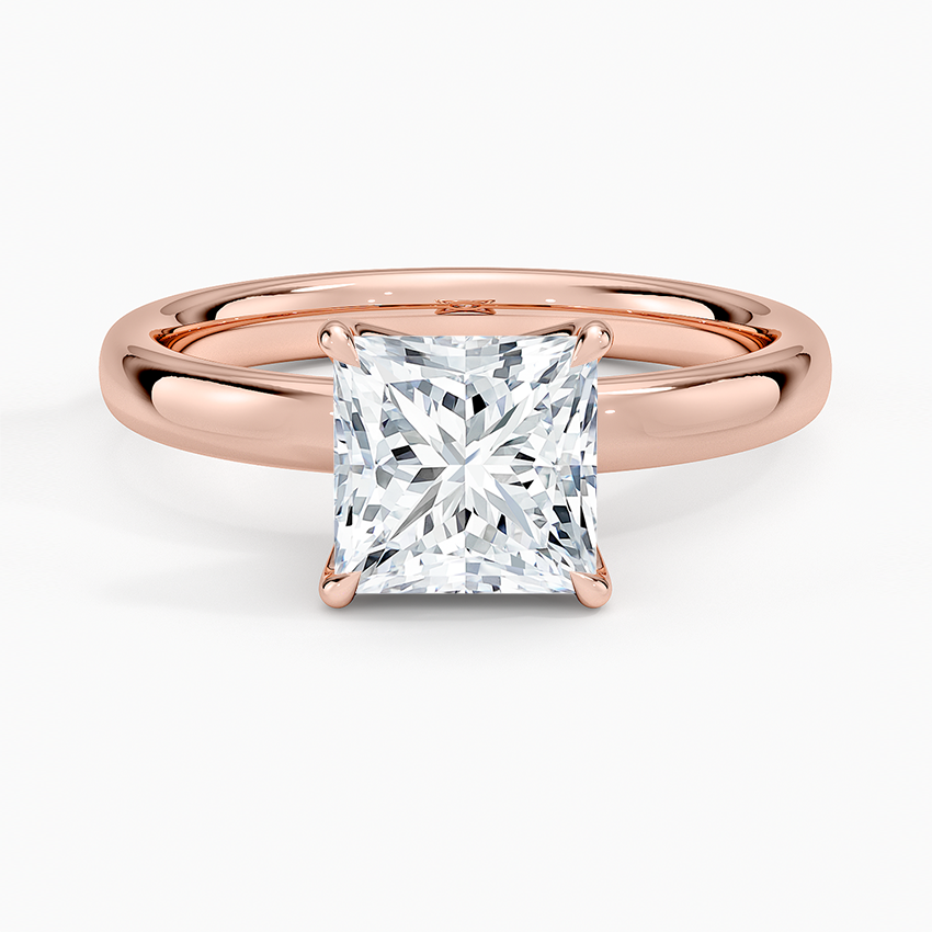 1 1/2CT Princess Lab Grown Diamond Solitaire Ring