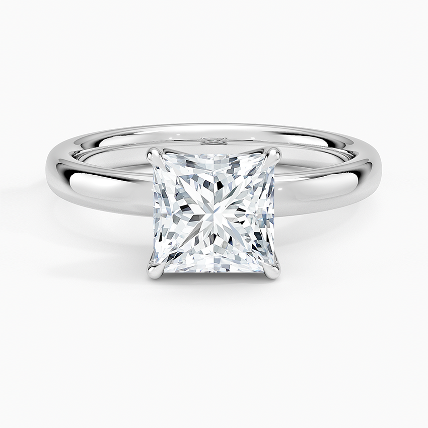 1 1/2CT Princess Lab Grown Diamond Solitaire Ring