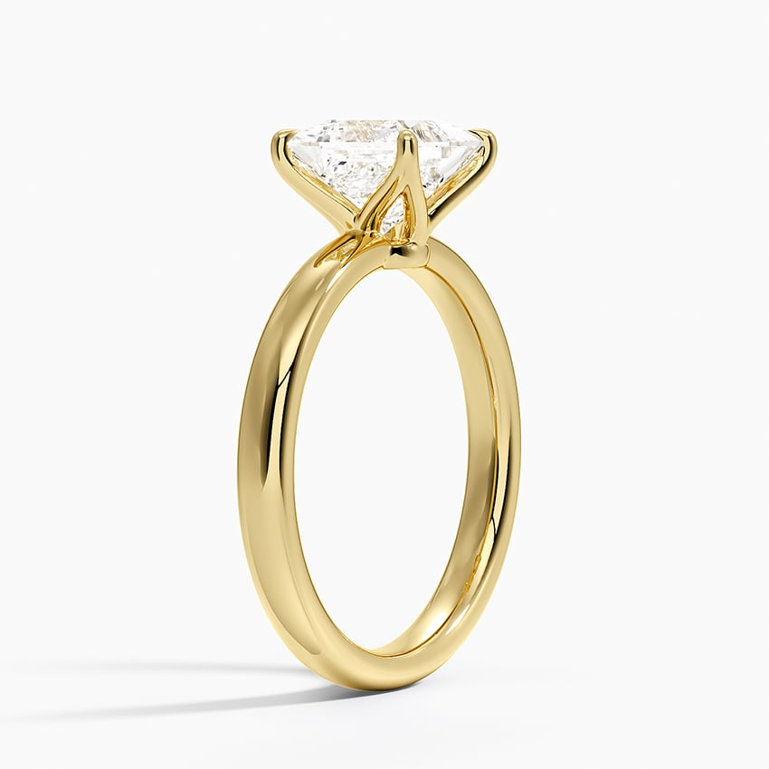 1 1/2CT Princess Lab Grown Diamond Solitaire Ring