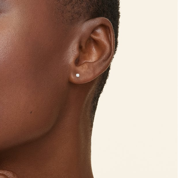 Single Petite Lab Grown Diamond Stud Earring