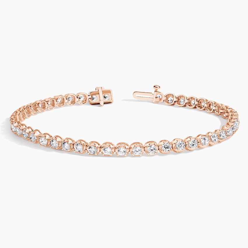 7 inch 3CTW Certified Lab Grown Diamond Tennis Bracelet