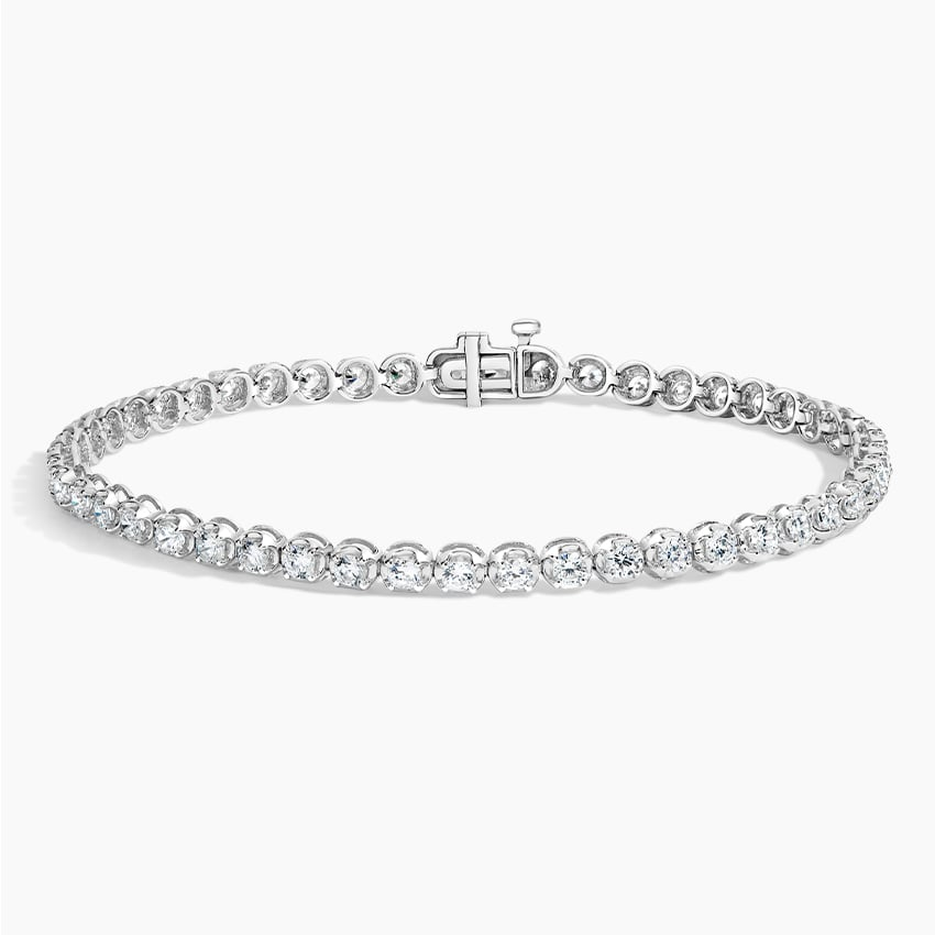 7 inch 3CTW Certified Lab Grown Diamond Tennis Bracelet