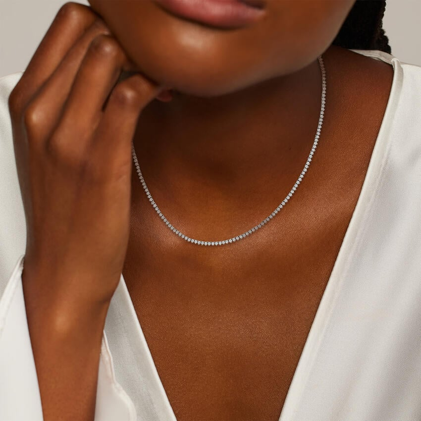 3 CTW Lab Grown Diamond Tennis Chain