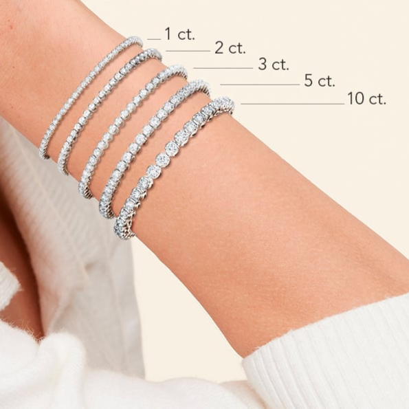 1CTW 7 inch Certified Lab Grown Diamond Tennis Bracelet