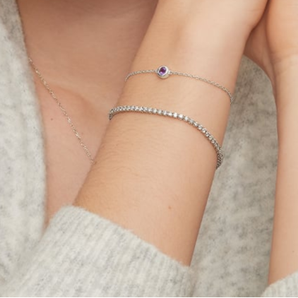 7 inch 3CTW Certified Lab Grown Diamond Tennis Bracelet