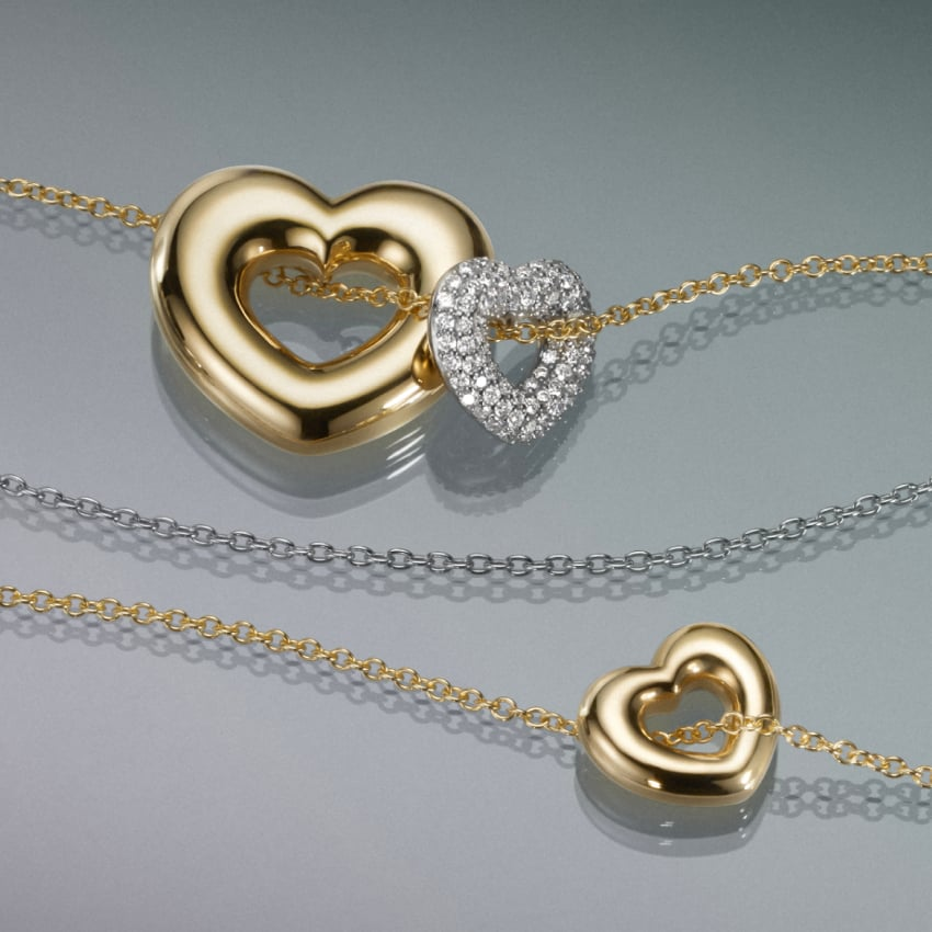 1/3 CTW Lab Grown Diamond Two Hearts Pendant