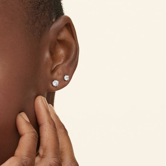 Small Lab Grown Diamond Stud Earring Set For Her