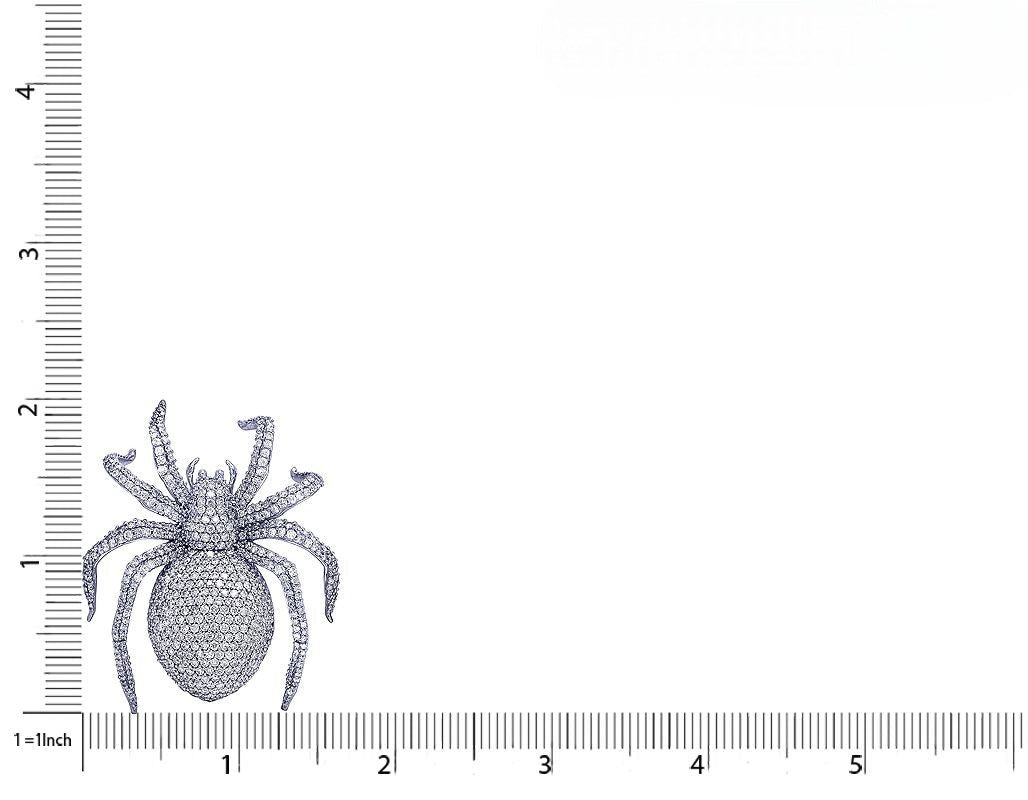 Custom Lab Grown Diamond 10K Gold Spider Pendant