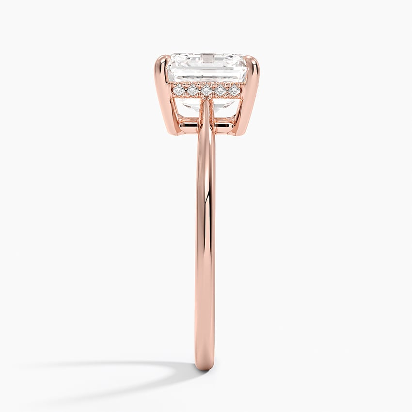 2 1/2CT Asscher Lab Grown Diamond Solitaire Ring