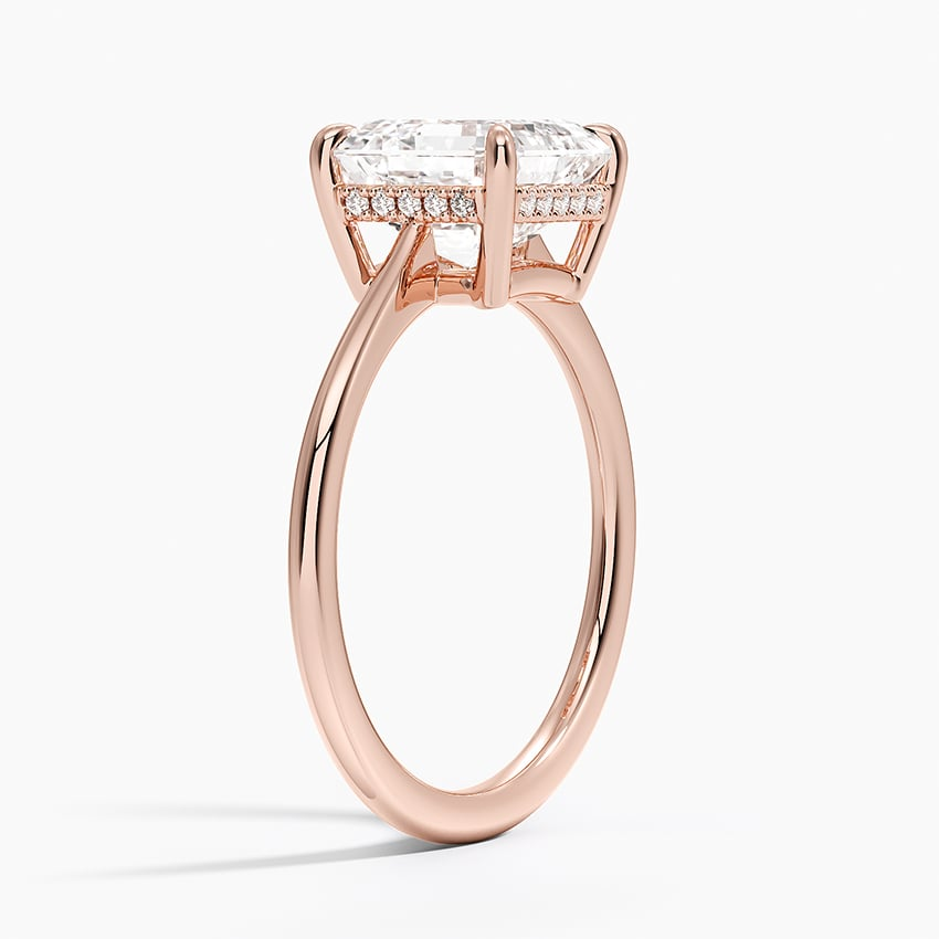 2 1/2CT Asscher Lab Grown Diamond Solitaire Ring