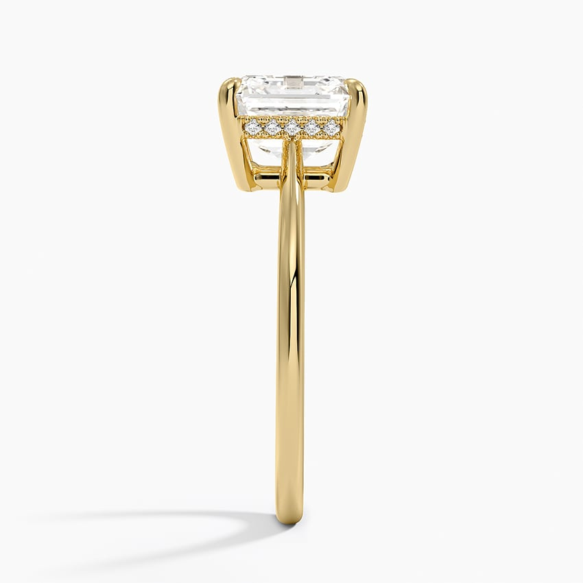 2 1/2CT Asscher Lab Grown Diamond Solitaire Ring