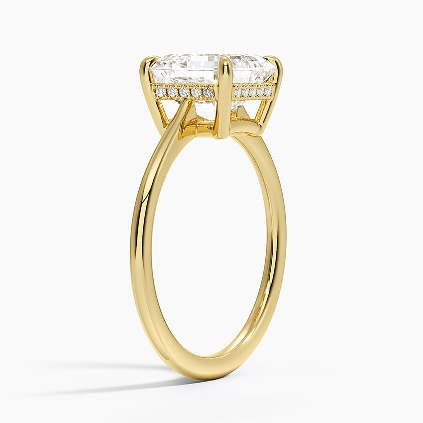 2 1/2CT Asscher Lab Grown Diamond Solitaire Ring