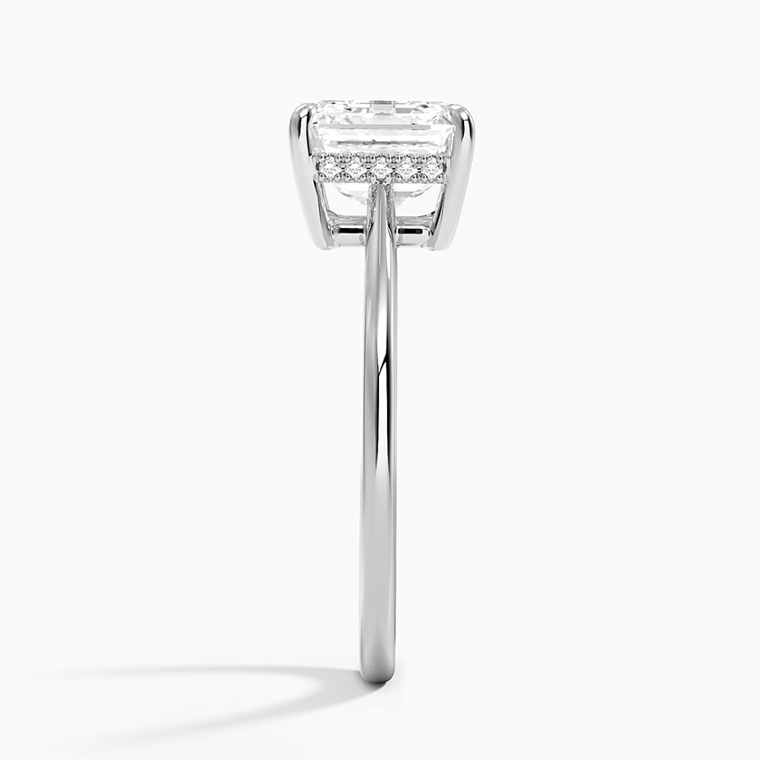 2 1/2CT Asscher Lab Grown Diamond Solitaire Ring
