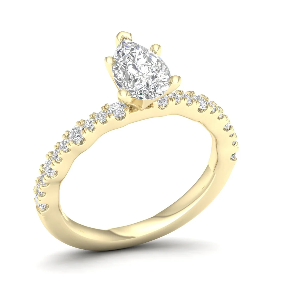 1.30 CTW Lab Grown Diamond Engagement Halo Ring Women