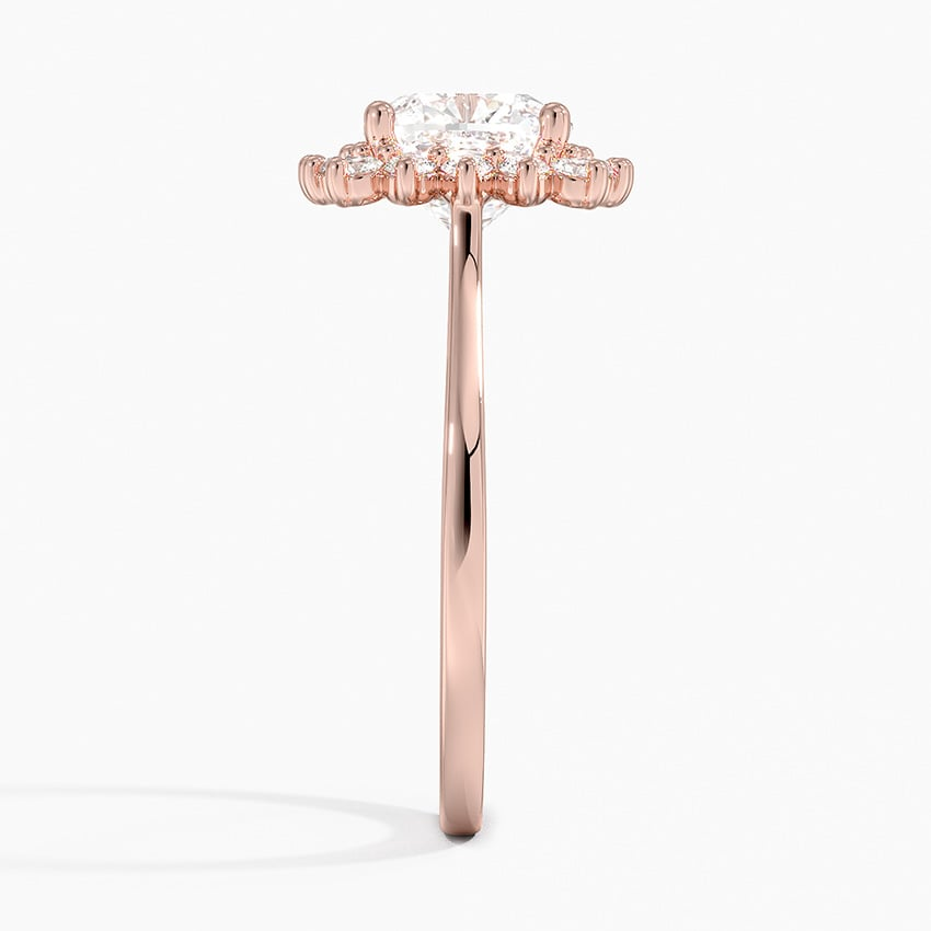 2CT Cushion Lab Grown Diamond Halo Engagement Ring
