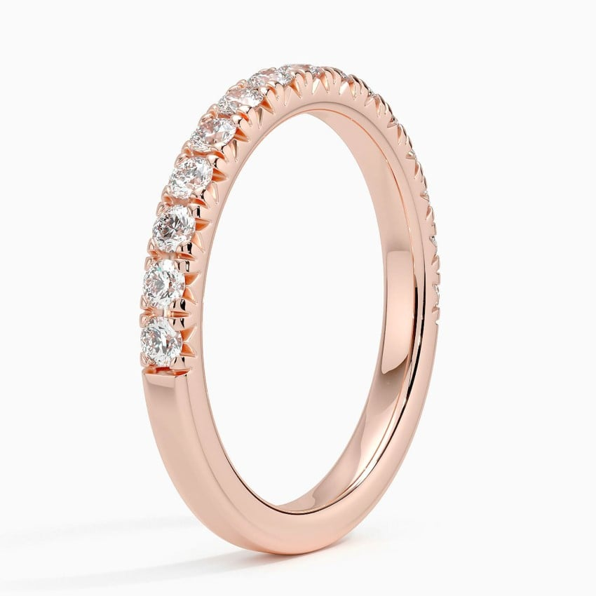 0.45CTW Lab Grown Diamond Simple Solitaire Wedding Band