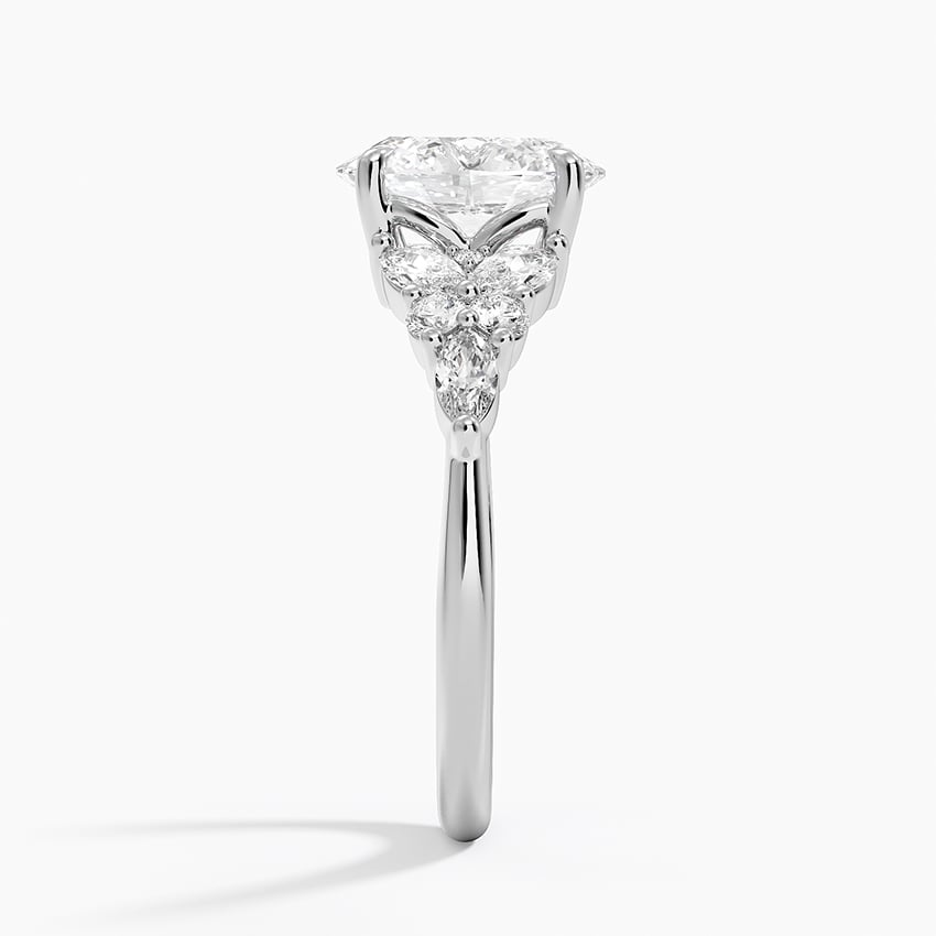 2 CT Oval Lab Grown Diamond Yellow Gold Engagement Ring