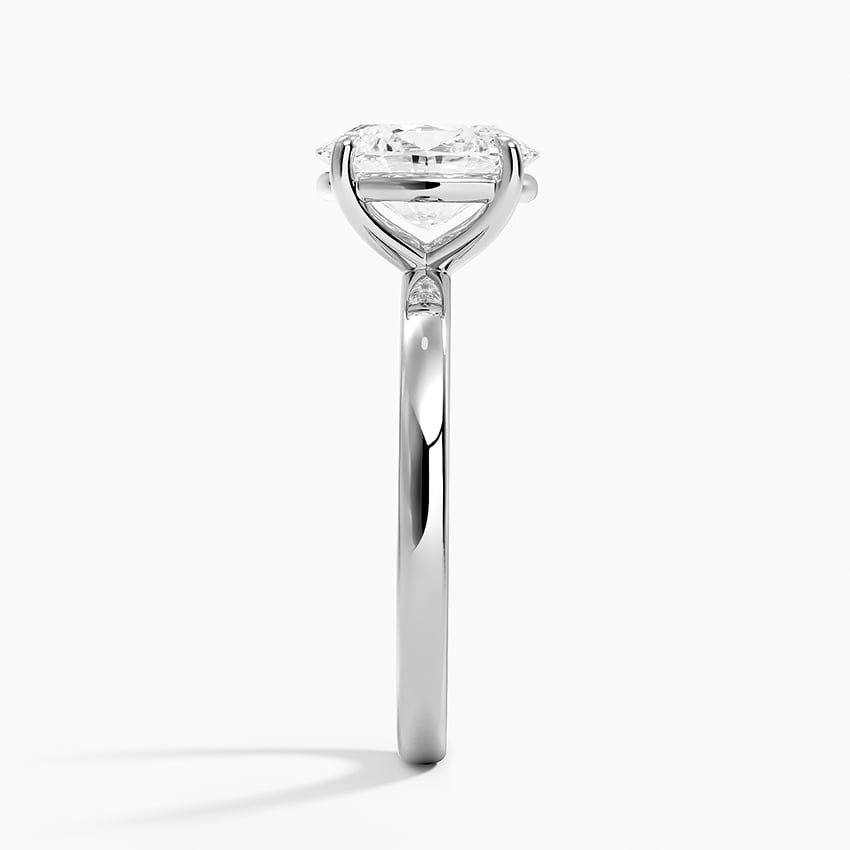 2CT Oval Lab Grown Diamond Gold Solitaire Ring