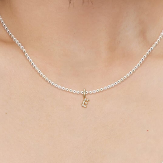 Lab Grown Diamond Custom Initial Letter Pendant