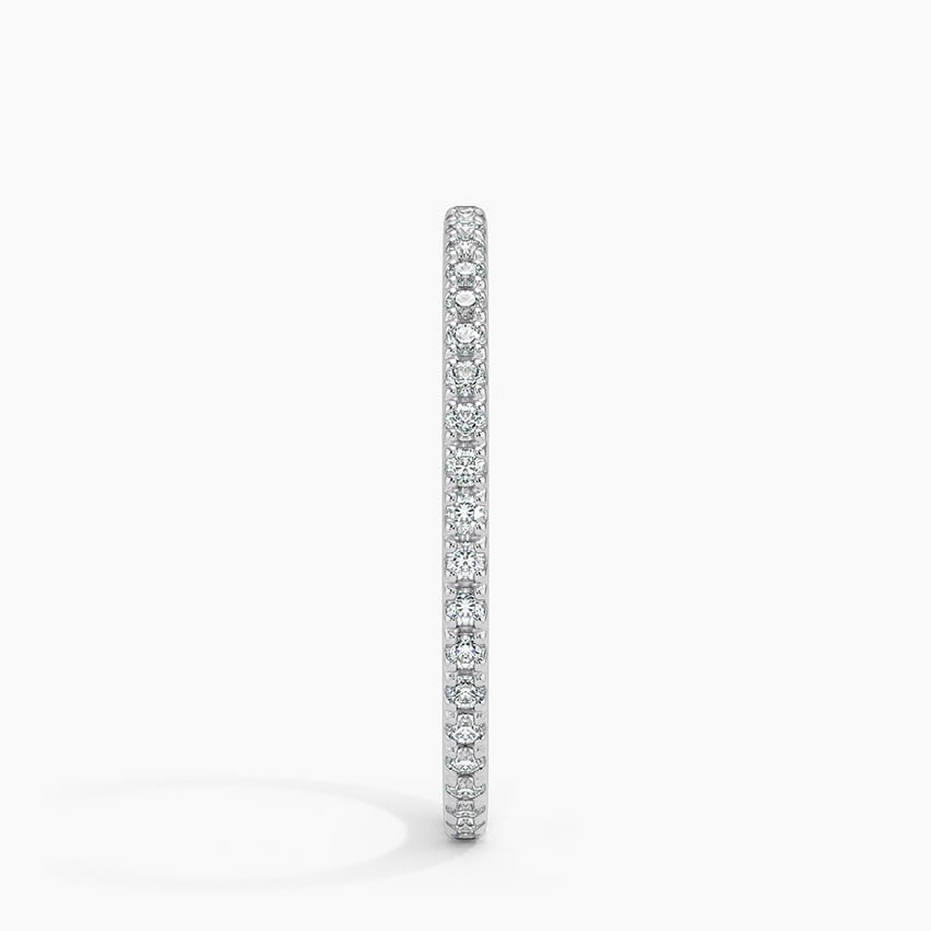 0.37CTW Full Eternity Pav Lab Grown Diamond Simple Wedding Band