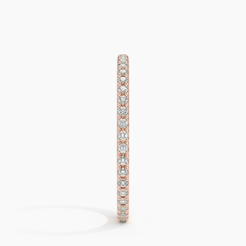0.37CTW Full Eternity Pav Lab Grown Diamond Simple Wedding Band