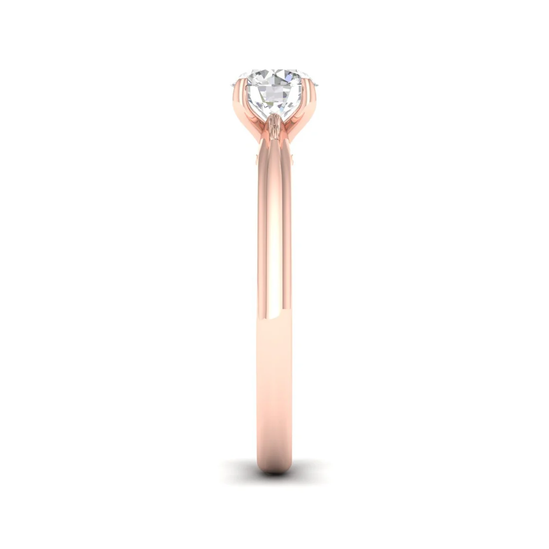 0.70 CT Round Lab Grown Diamond Solitaire Ring