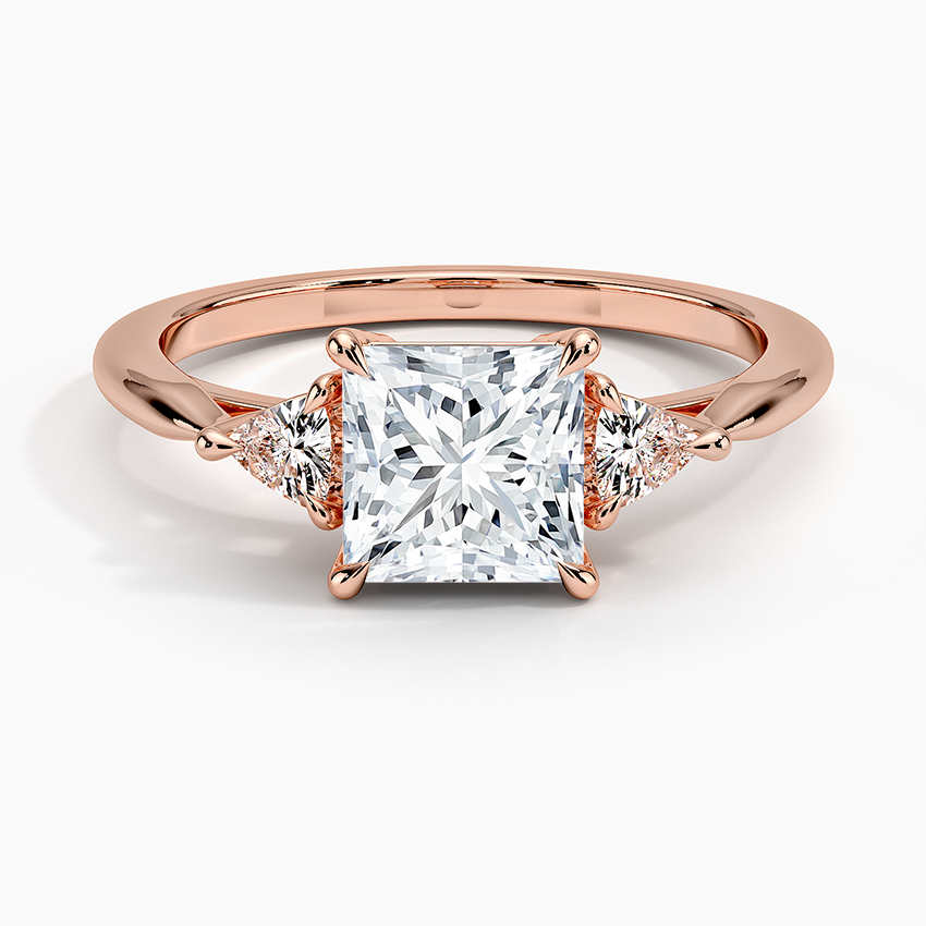 11/4CT Princess Lab Grown Diamond Three Stone Ring