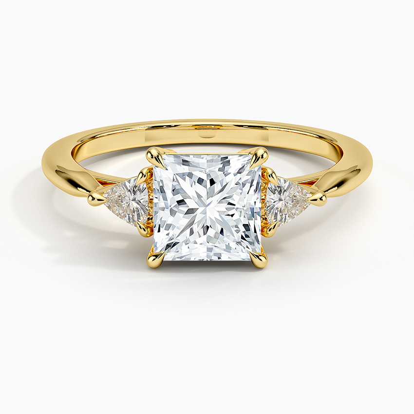11/4CT Princess Lab Grown Diamond Three Stone Ring