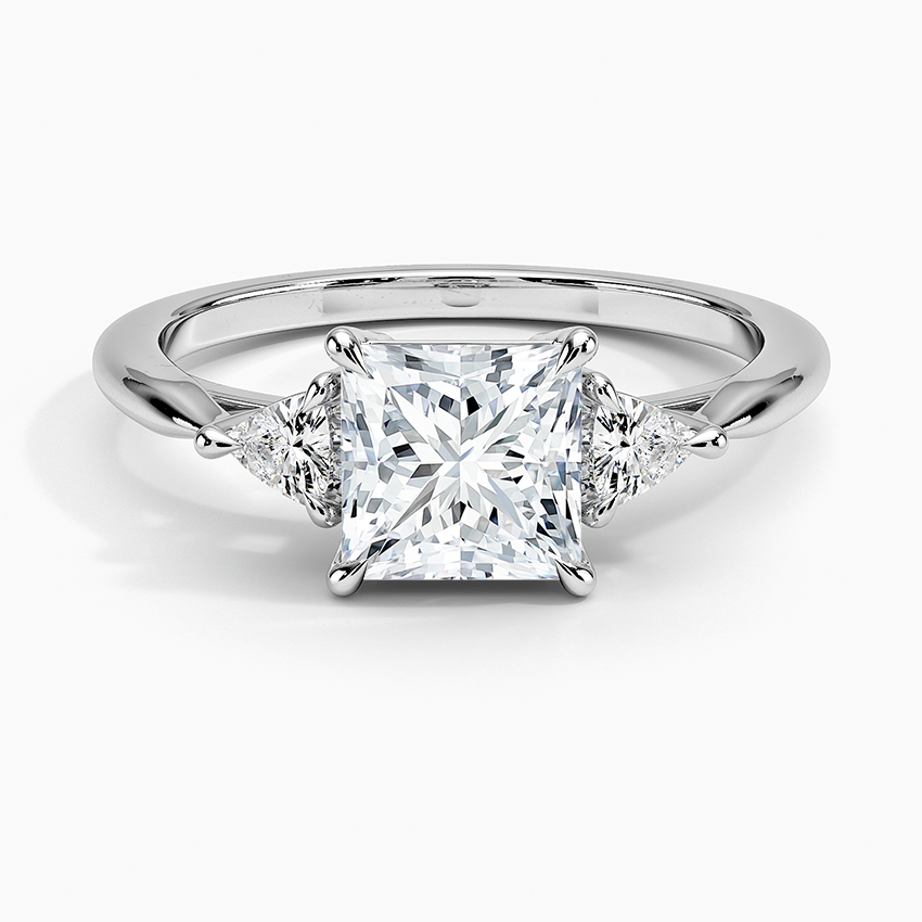 11/4CT Princess Lab Grown Diamond Three Stone Ring