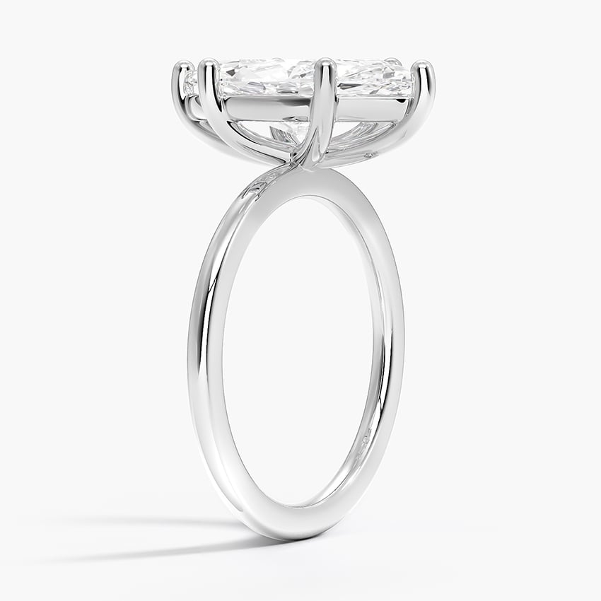 3Ct Marquise Lab Grown Diamond Gold Solitaire Ring