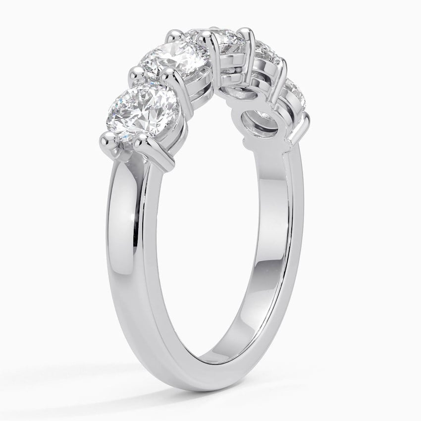 1.46CTW Round Five Stone Lab Grown Diamond Wedding Ring For Women