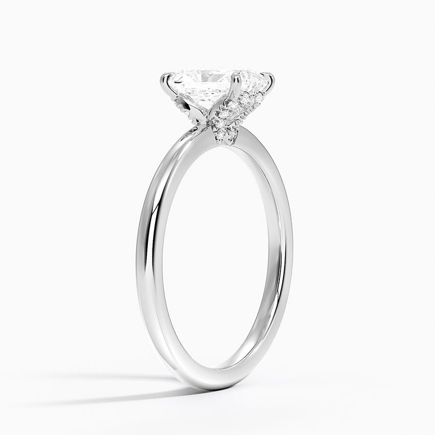 1CT Radiant Lab Grown Diamond Solitaire Ring