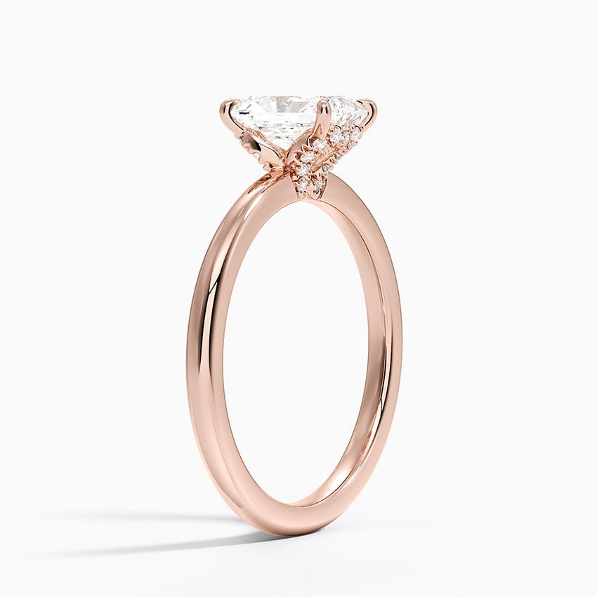 1CT Radiant Lab Grown Diamond Solitaire Ring