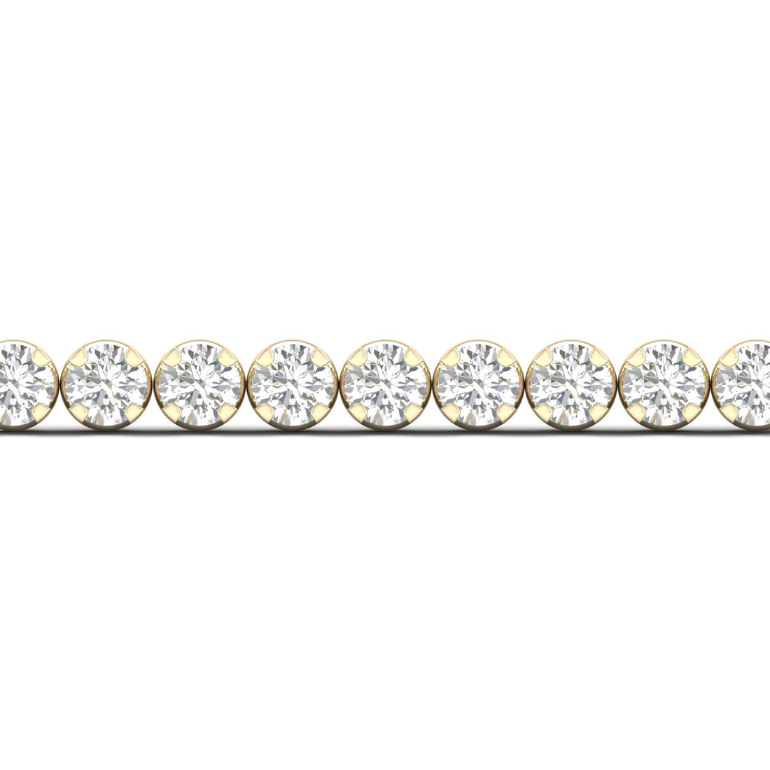 5.00CTW Four Prong Lab Grown Diamond Round Classic Tennis Bracelet