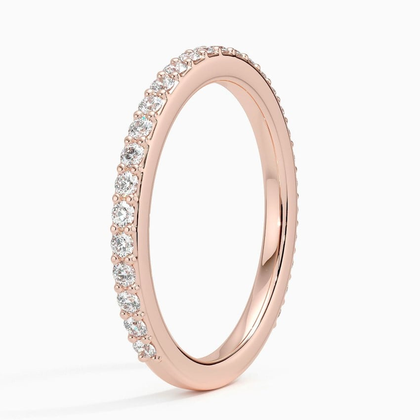 0.38 CTW Three-Quarter Coverage Lab Grown Diamond Band Ring