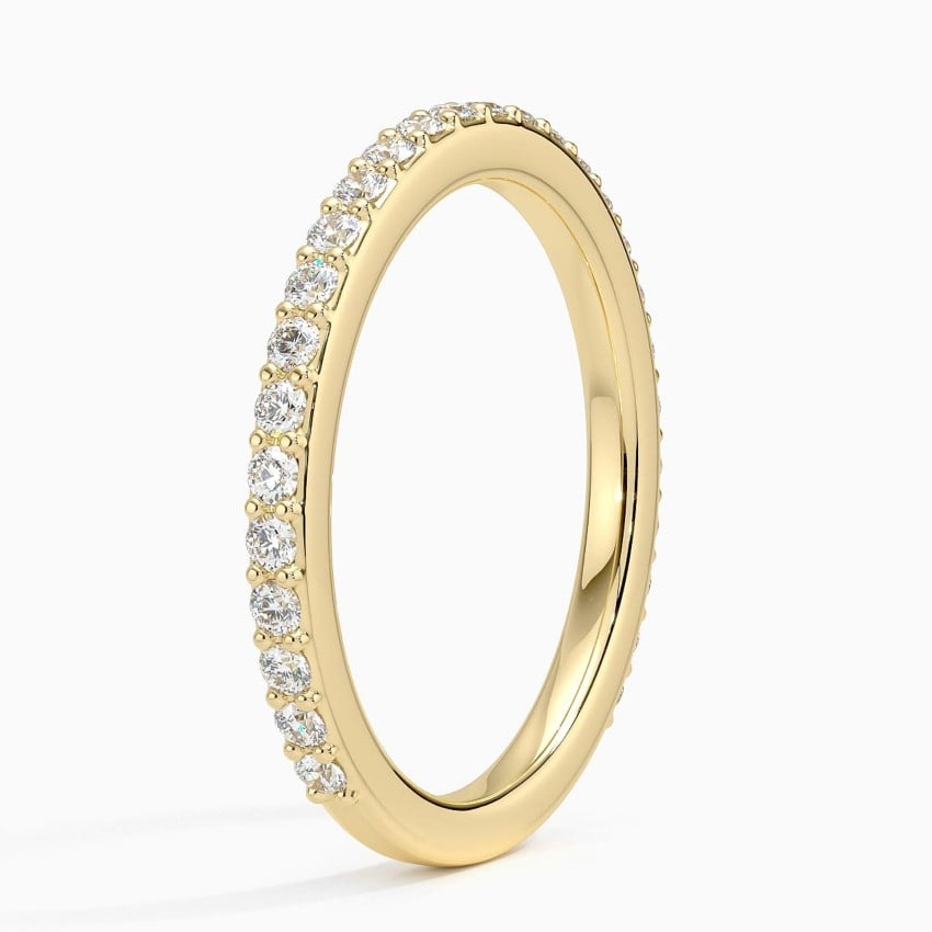 0.38 CTW Three-Quarter Coverage Lab Grown Diamond Band Ring