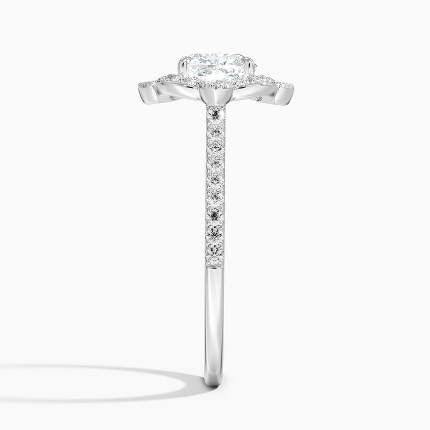 11/4CT Cushion Lab Grown Diamond Halo Engagement Ring