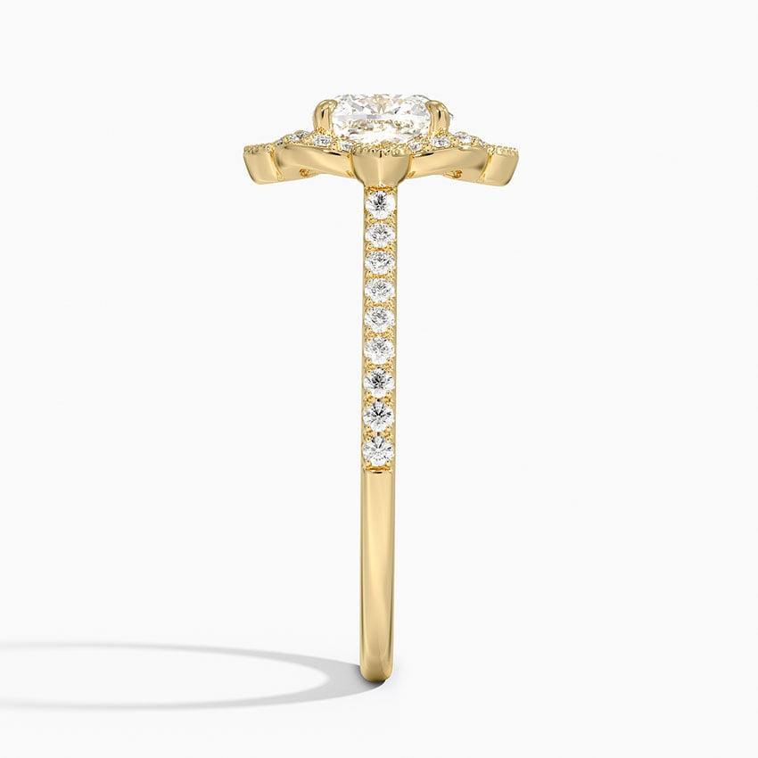 11/4CT Cushion Lab Grown Diamond Halo Engagement Ring