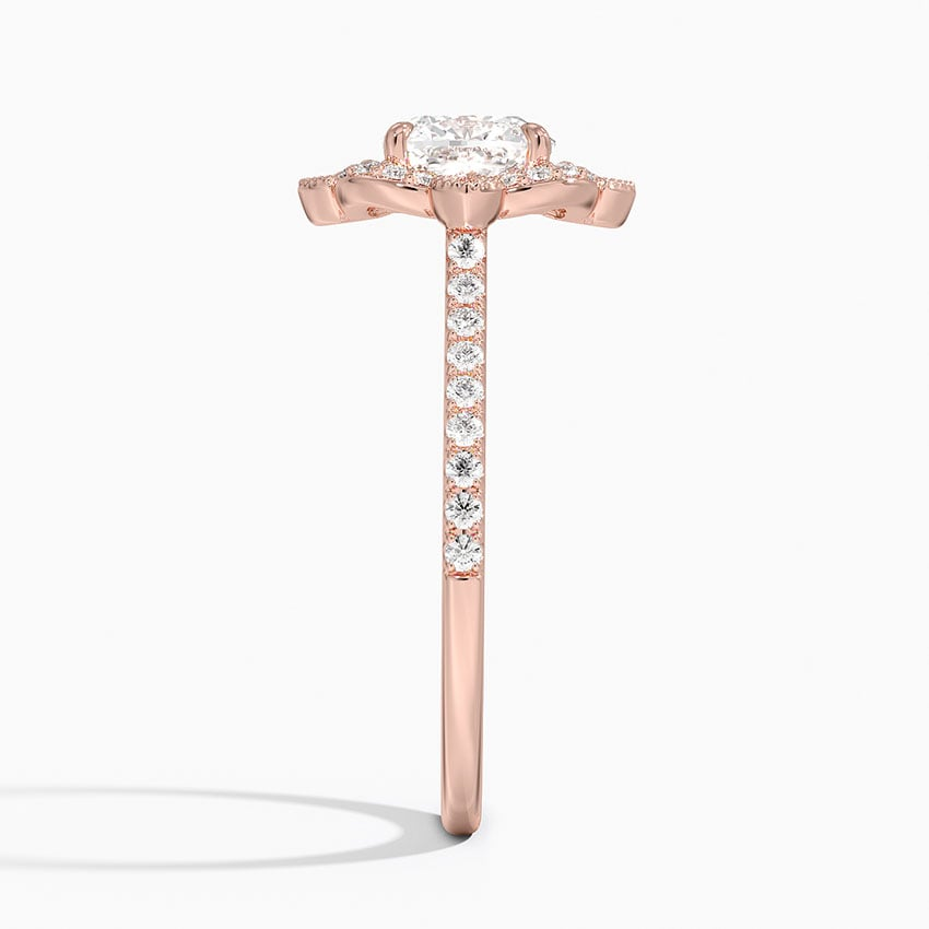 11/4CT Cushion Lab Grown Diamond Halo Engagement Ring