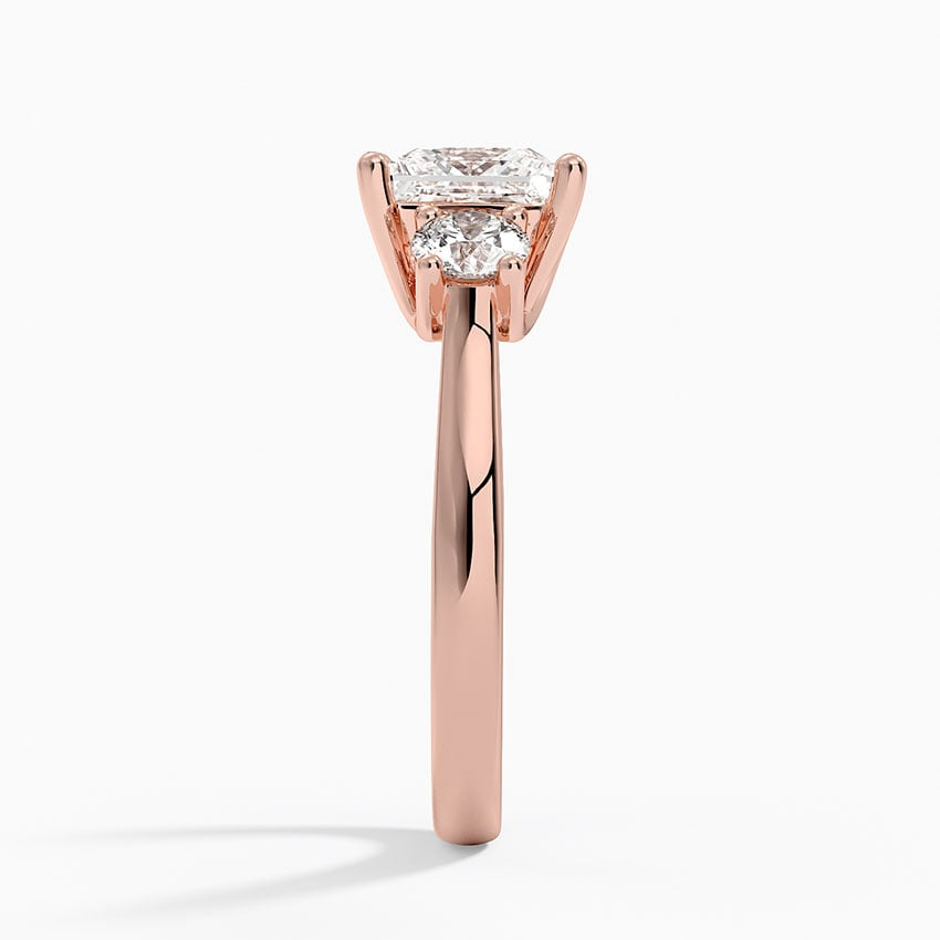 11/2CT Princess Lab Grown Diamond Gold Three Stone Ring